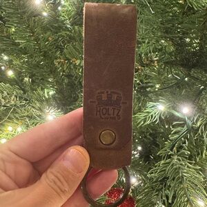 Holtz Leather Brown Keychain